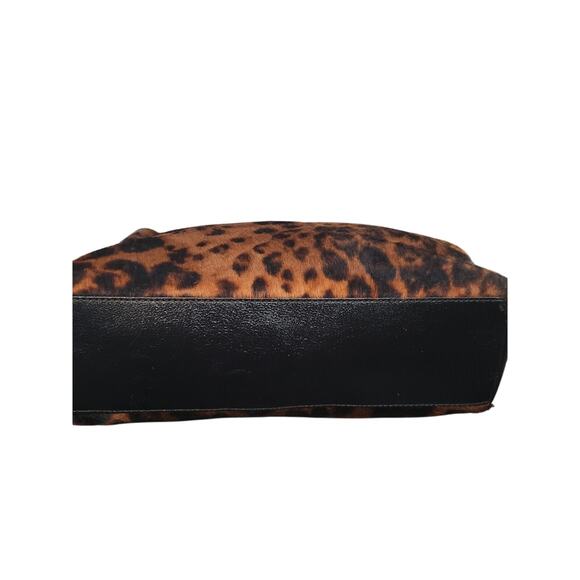 Antonio Melani | The Fearless Finisher – Leopard Print Gold Chain Satchel (New) - Picture 3 of 7